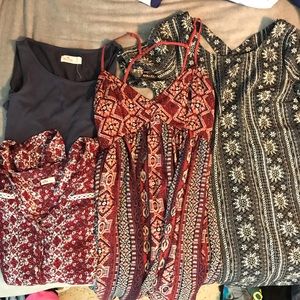 Set of Hollister tops and dresses